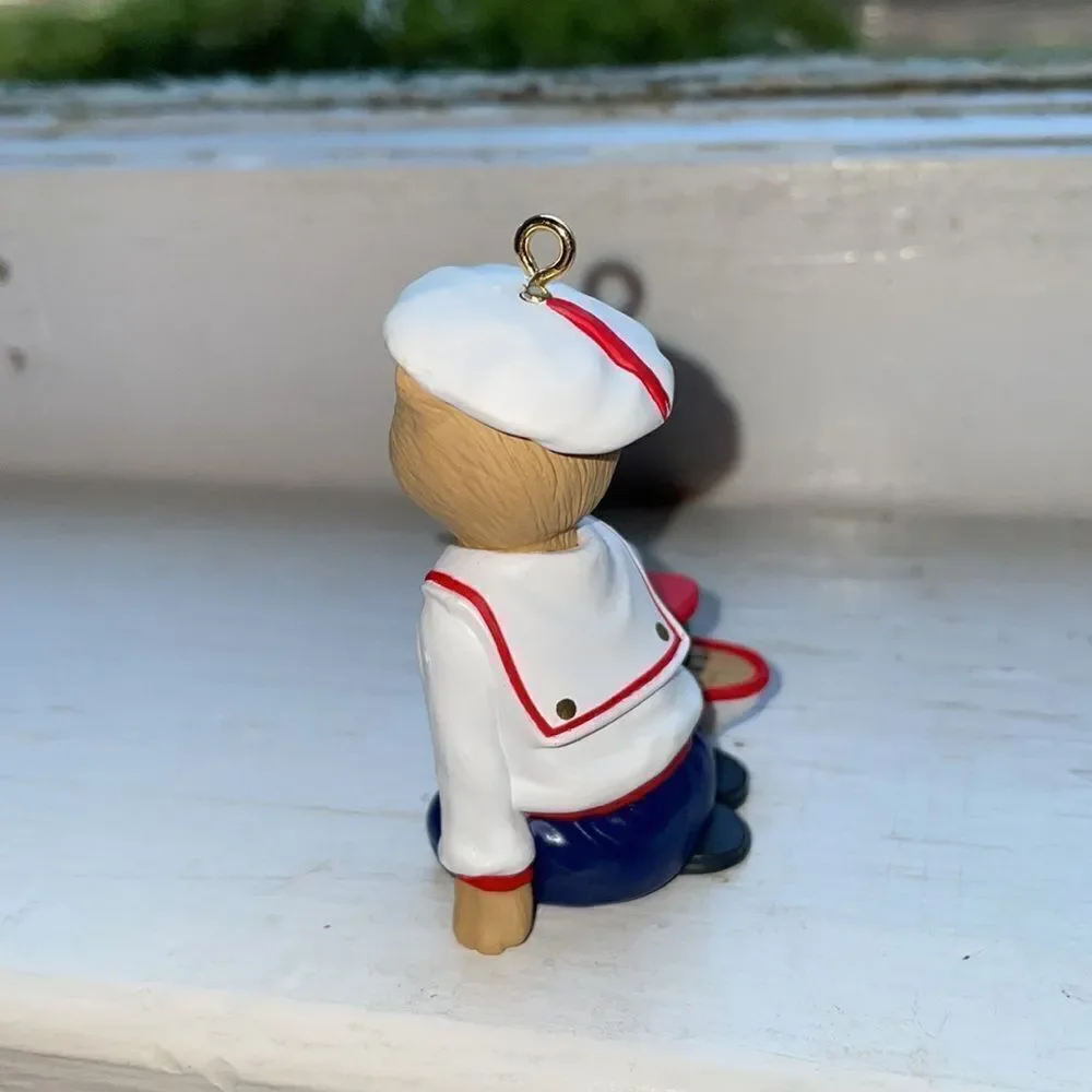 Vtg 1993 Hallmark The Bearingers Abearnathy Bearinger Christmas Ornament‎
